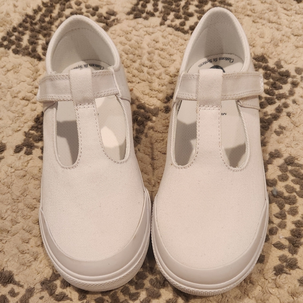 Footmates "Drew" canvas Mary Janes Youth 13